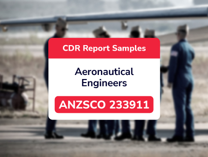CDR sample for Aeronautical Engineers ANZSCO 233911