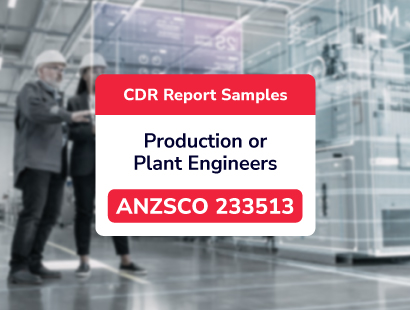 Production or Plant Engineers ANZSCO 233513