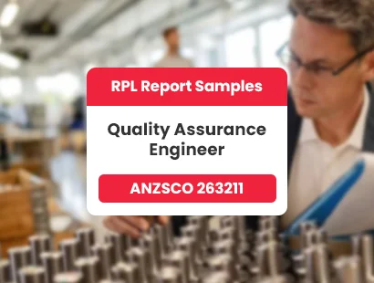 Quality Assurance Engineer ANZSCO 263211