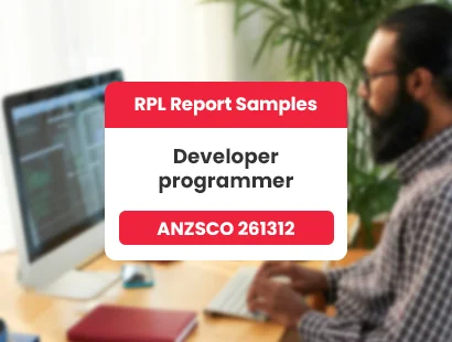 Developer programmer ANZSCO 261312