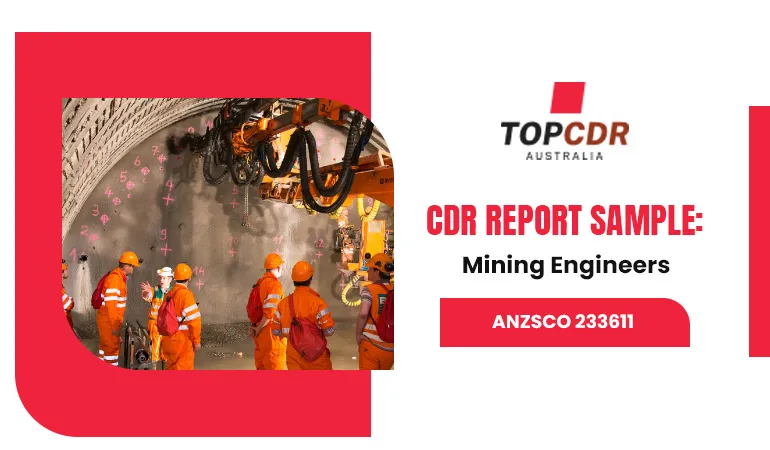 CDR Sample For Mining Engineer