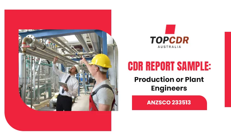 CDR Sample For Production or Plant Engineer