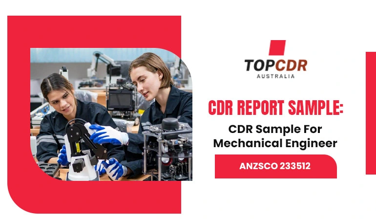 CDR Sample For Mechanical Engineer