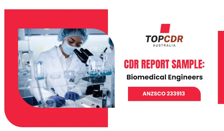 CDR Sample For Biomedical Engineer