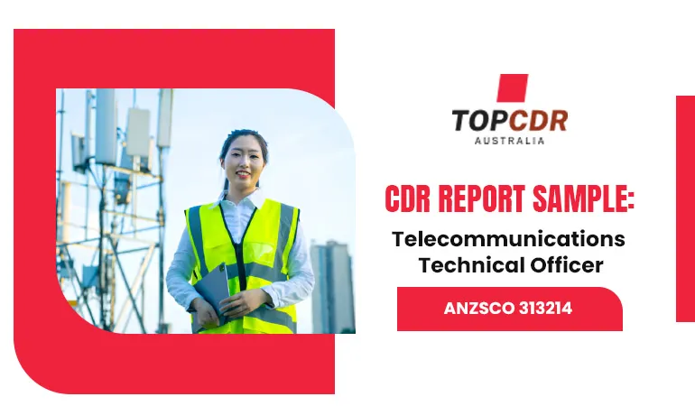 CDR Sample For Telecommunications Technical Officer