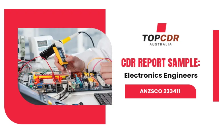 CDR Sample For Electronics Engineer
